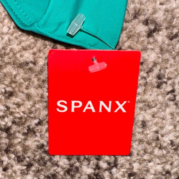 SPANX NWT SWIM BIKINI BOTTOMS MYSTIC GREEN SIZE XL BATHINF SUIT TROPICAL VACAY - Picture 4 of 7